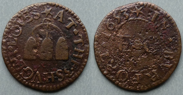 Burford, E C AT THE 3 SHVGER LOVES 1653 farthing Burford, E C AT THE 3 SHVGER LOVES 1653 farthing